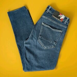 STEFANO RICCI MENS BLUE RAW DENIM JEANS SIZE 32 / 27 (Tagged 32/32) Designer